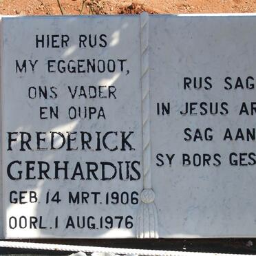 MULDER Frederick Gerhardus 1906-1976