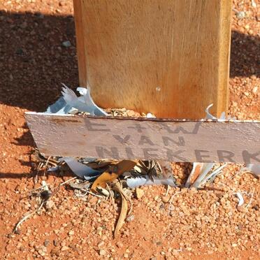 NIEKERK E, van &amp; W