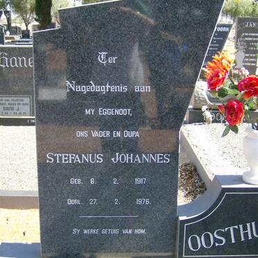 OOSTHUIZEN Stefanus Johannes 1917-1976