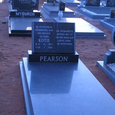 PEARSON Kotie 1907-1992