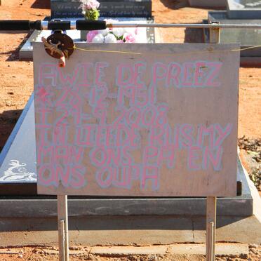 PREEZ Awie, du 1951-2008