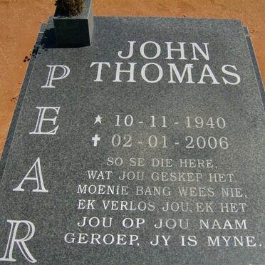 PEARMAN John Thomas 1940-2006