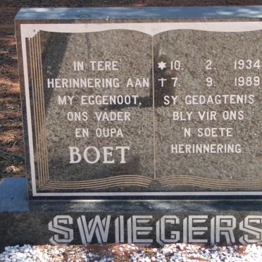 SWIEGERS Boet 1934-1989
