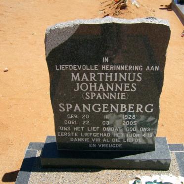 SPANGENBERG Marthinus Johannes 1928-2005