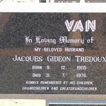 SCHOOR Jacques Gideon Tredoux 1905-1976