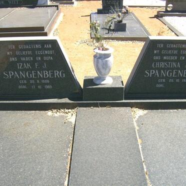SPANGENBERG Izak F.J. 1906-1989 &amp; Christina A.W. 1911-
