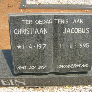 SERFONTEIN Christiaan Jacobus 1917-1995
