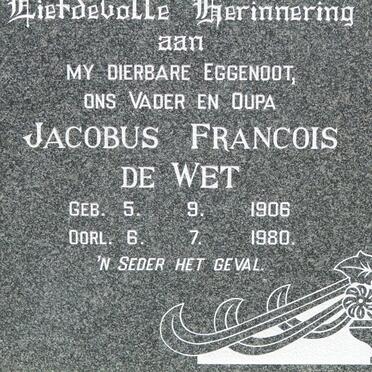 STEYN Jacobus Francois de Wet 1906-1980