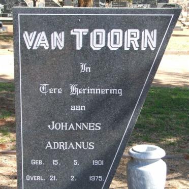 TOORN Johannes Adrianus, van 1901-1975