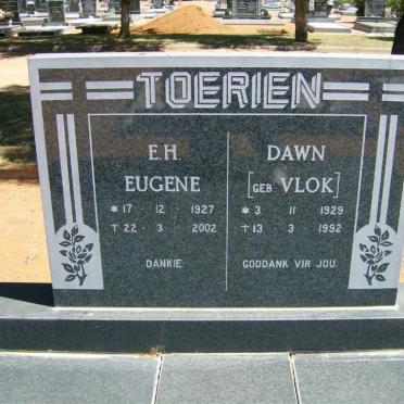 TOERIEN E.H. 1927-2002 &amp; Dawn VLOK 1929-1992