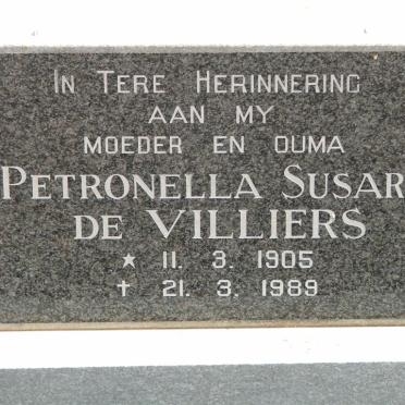 VILLIERS Petronella Susara, de 1905-1989