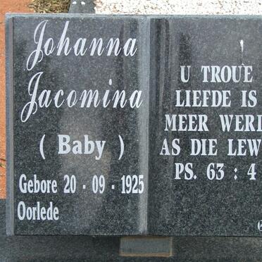 VERMEULEN Johanna Jacomina 1925-2011