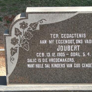 WESTHUIZEN Joubert, van der 1905-1975