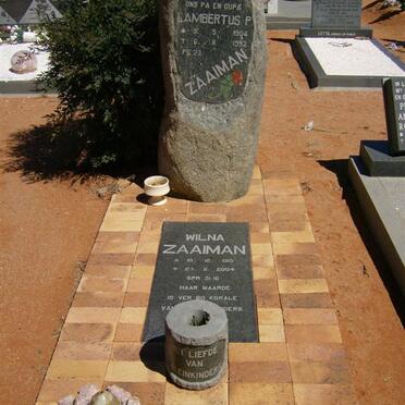 ZAAIMAN Lambertus P. 1904-1992 &amp; Wilna 1915-2004