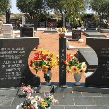 ZYL Albertus Gerhardus, van 1936-1999 &amp; Maria Magrietha 1939-