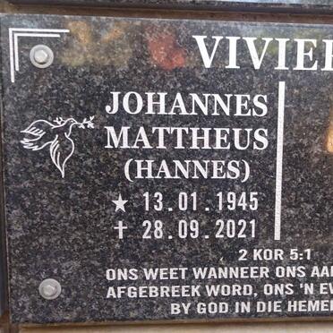 VIVIERS Johannes Mattheus 1945-2021