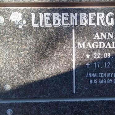 LIEBENBERG Anna Magdalena 1978-2021