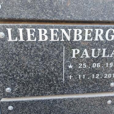 LIEBENBERG Paula 1950-2016
