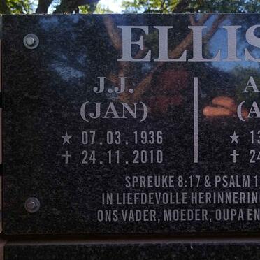 ELLIS J.J. 1936-2010 & A.M.E. 1943-2023