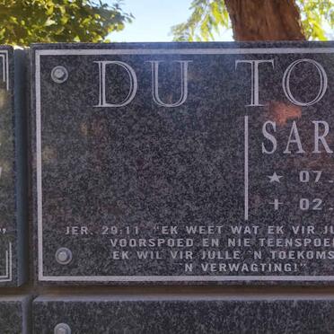 TOIT Saretta, du 1963-2016