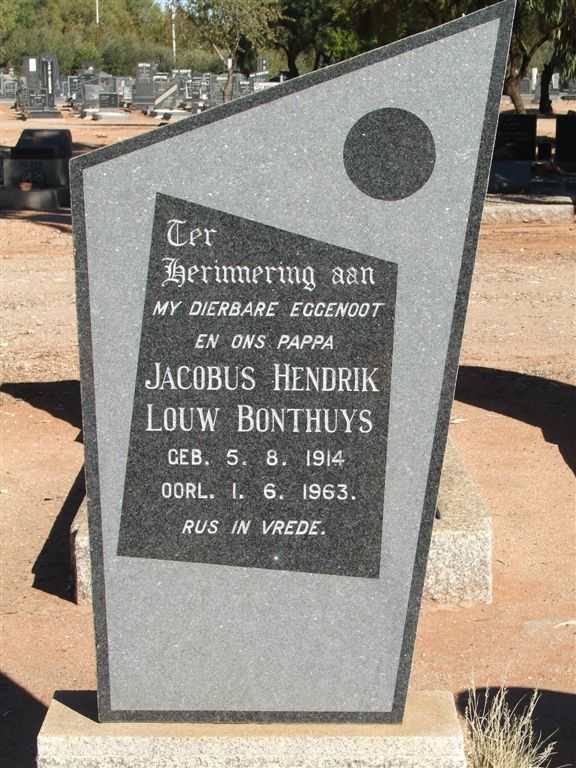 BONTHUYS Jacobus Hendrik Louw 1914-1963
