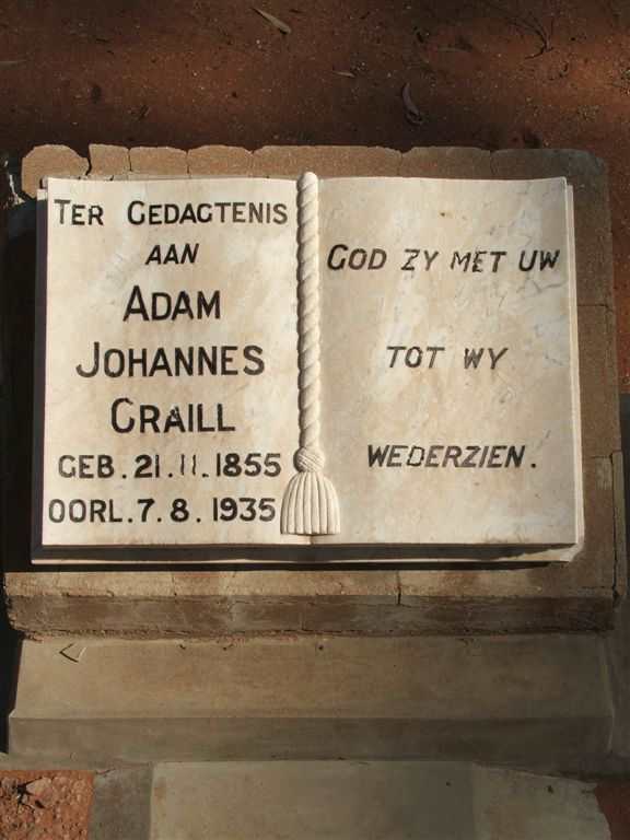 CRAILL Adam Johannes 1855-1935