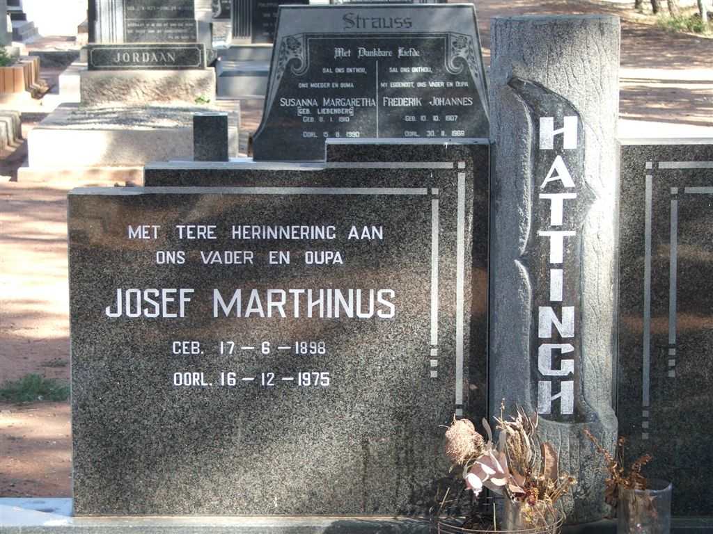 HATTINGH Josef Marthinus 1898-1975