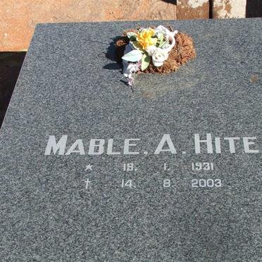 HITE Mable A. 1931-2003