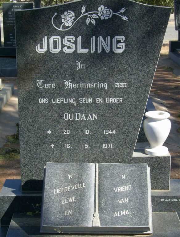 JOSLING Ou Daan 1944-1971