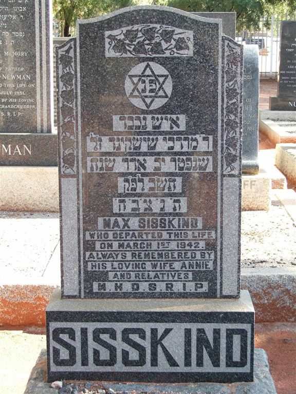 SISSKIND Max -1942