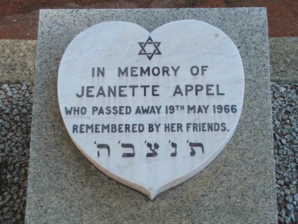 APPEL Jeanette -1966
