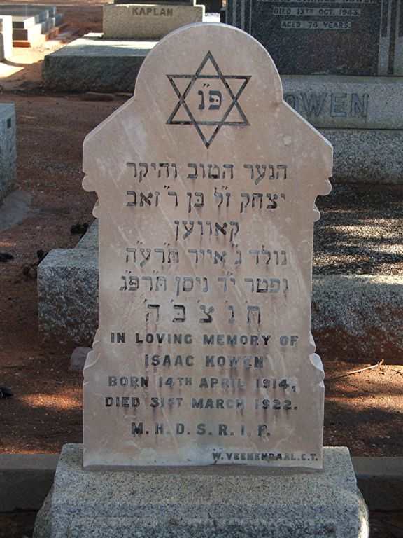 KOWEN Isaac 1914-1922