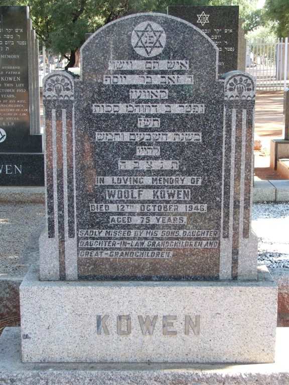 KOWEN Woolf -1946