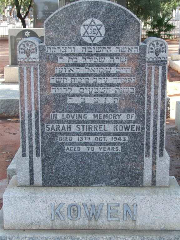 KOWEN Sarah Stirrel -1943
