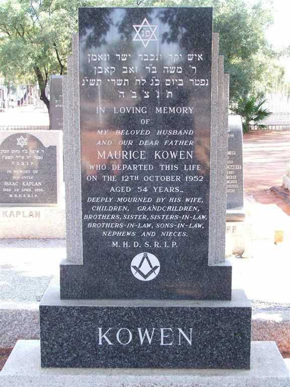 KOWEN Maurice -1952