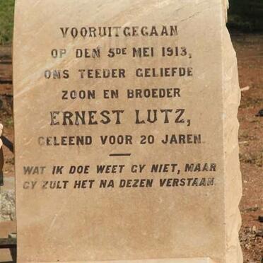 LUTZ Ernest -1913
