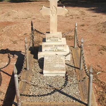 LUTZ Johann Heinrich 1851-1896 &amp; Johanna Anna Charlotte FISMER 1856-1938