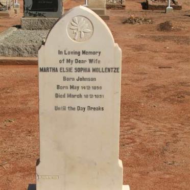 MOLLENTZE Martha Elsie Sophia nee JOHNSON 1859-1931