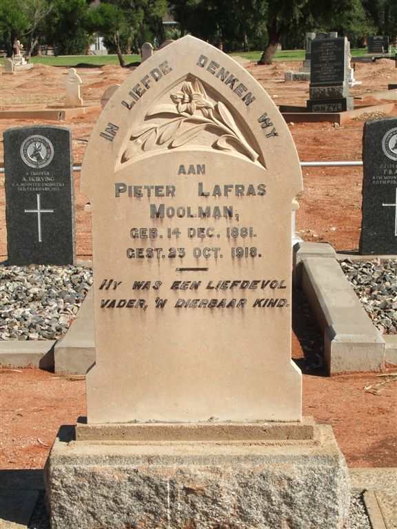 MOOLMAN Pieter Lafras 1881-1918