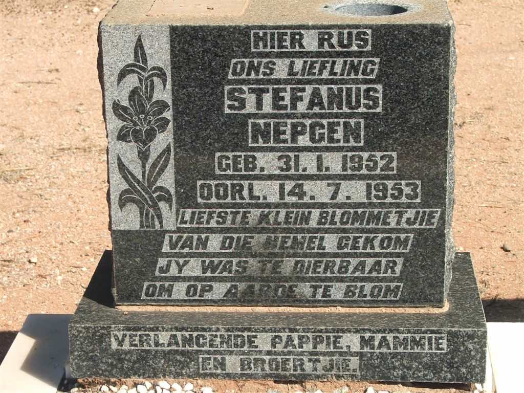 NEPGEN Stefanus 1952-1953