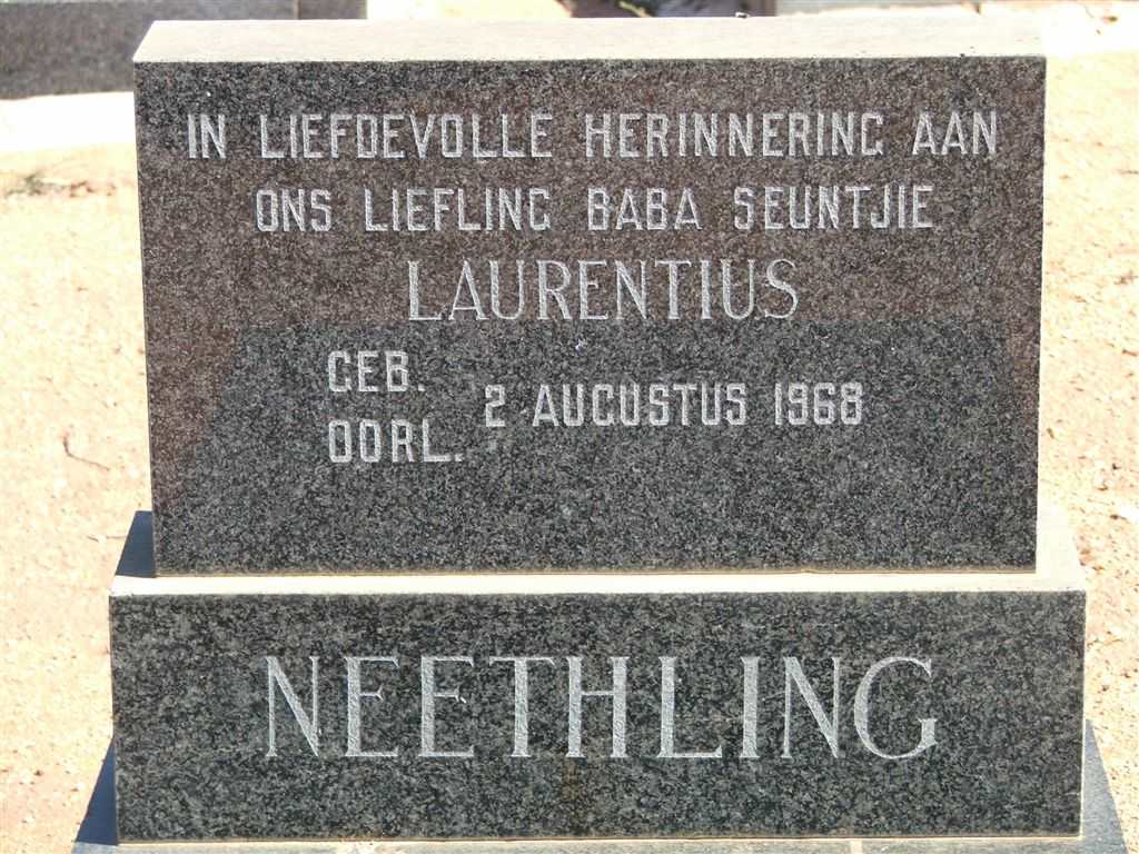 NEETHLING Laurentius 1968-1968