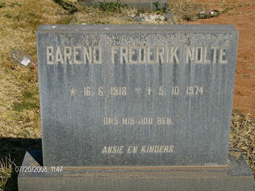 NOLTE Barend Frederik 1918-1974