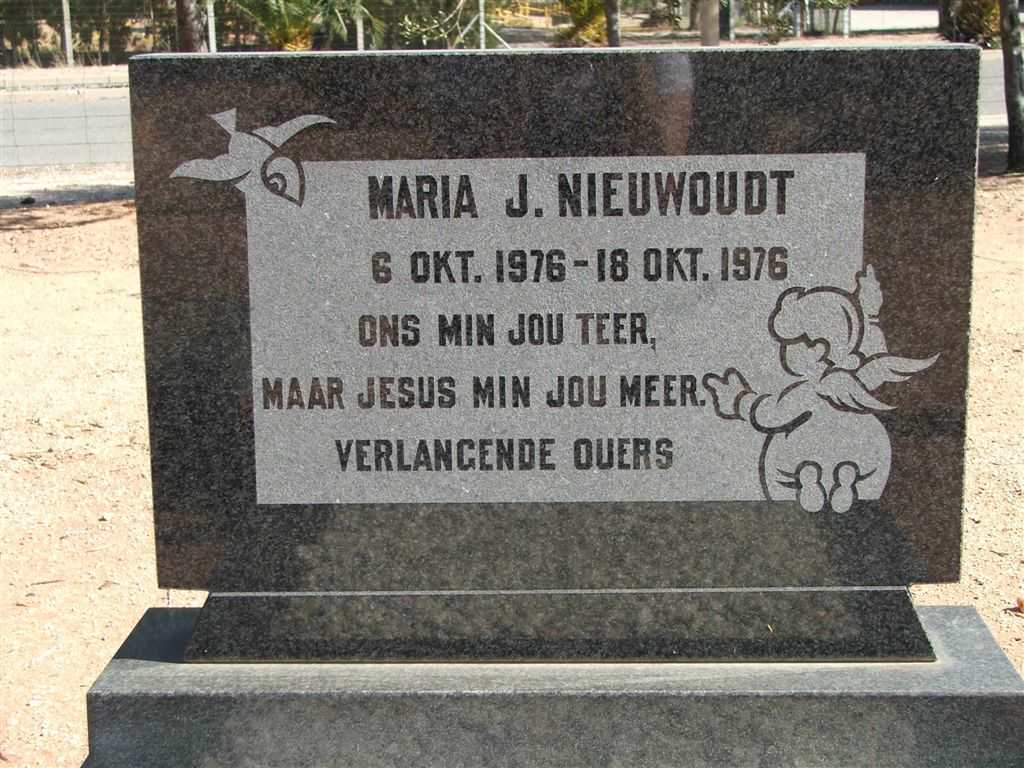 NIEWOUDT Maria J. 1976-1976