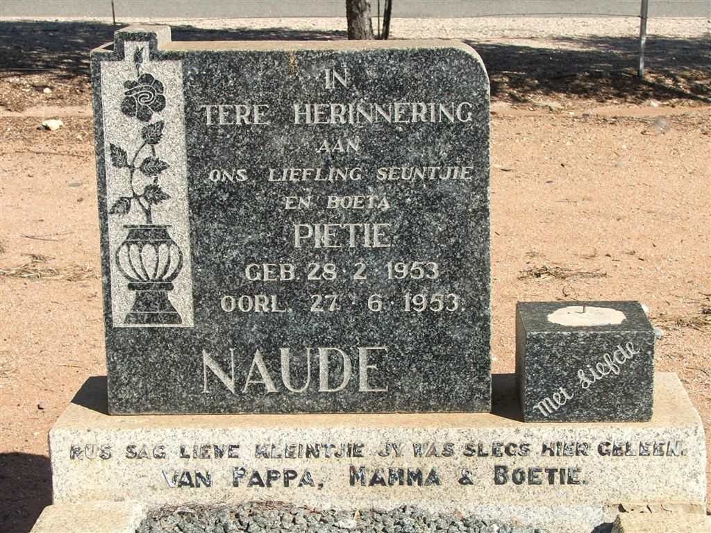NAUDE Pietie 1953-1953
