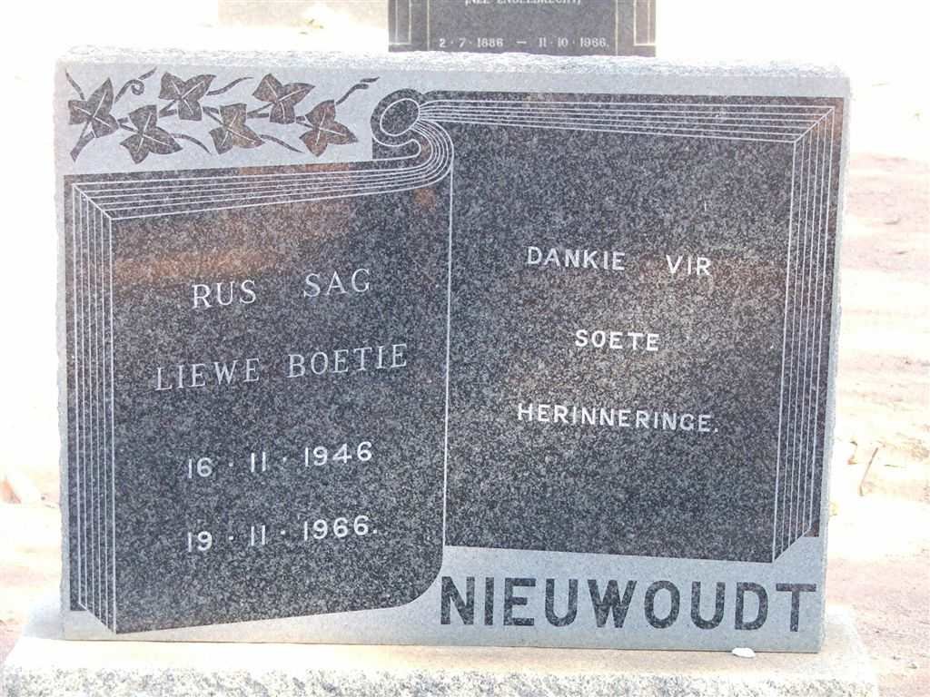 NIEWOUDT ? 1946-1966