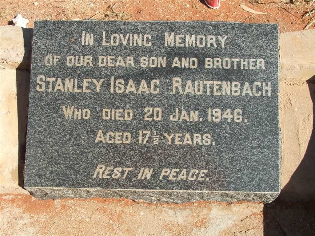 RAUTENBACH Stanley Isaac -1946