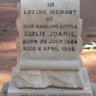 SWANEVELDER Girlie Joanie 1924-1929