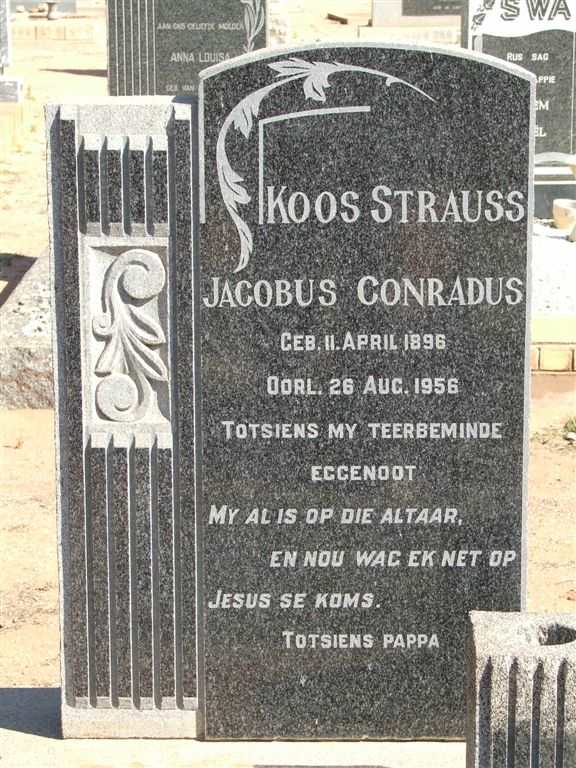 STRAUSS Jacobus Conradus 1896-1956