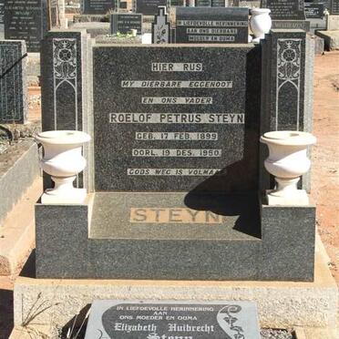 STEYN Roelof Petrus 1899-1950 &amp; Elizabeth Huibrecht 1906-2001