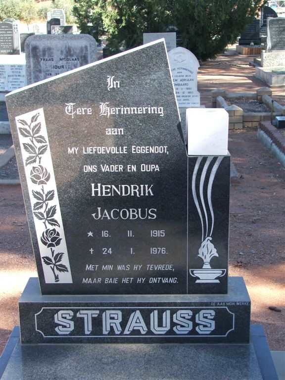 STRAUSS Hendrik Jacobus 1915-1976
